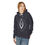 Thumbnail: Model in the Love Light & Power Lightweight Hoodie in Black, Front