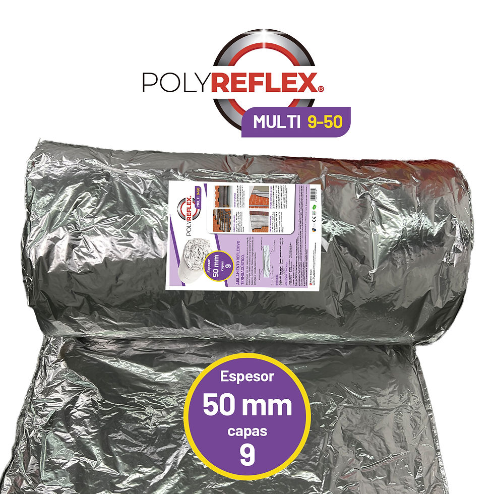 Miniatura: PolyReflex Multi 9-50 (1,25 x 12 m) | Aislante térmico para paredes y techos