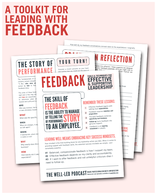 Feedback, a Toolkit for Leaders from The Well-led Podcast