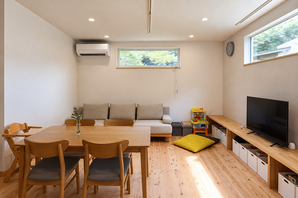 暮らしを楽しむ工夫が詰まった、子育て家族の住まい。