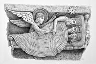 Mar. 24, 2022 Sepia ink and watercolor on paper. 7.5'  x 10.5"
Archivally matted and framed at 12" x 15"  SOLD