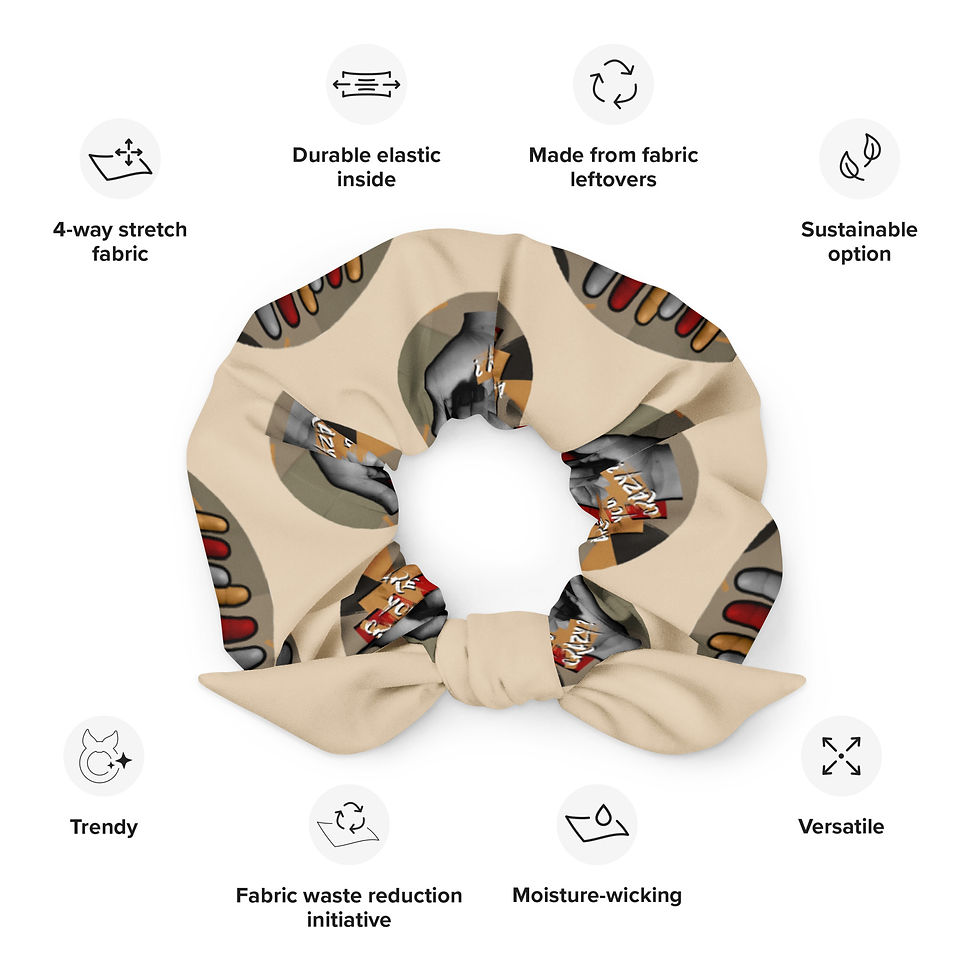 ASL 'ILY' hand is crazy: Recycled Scrunchie