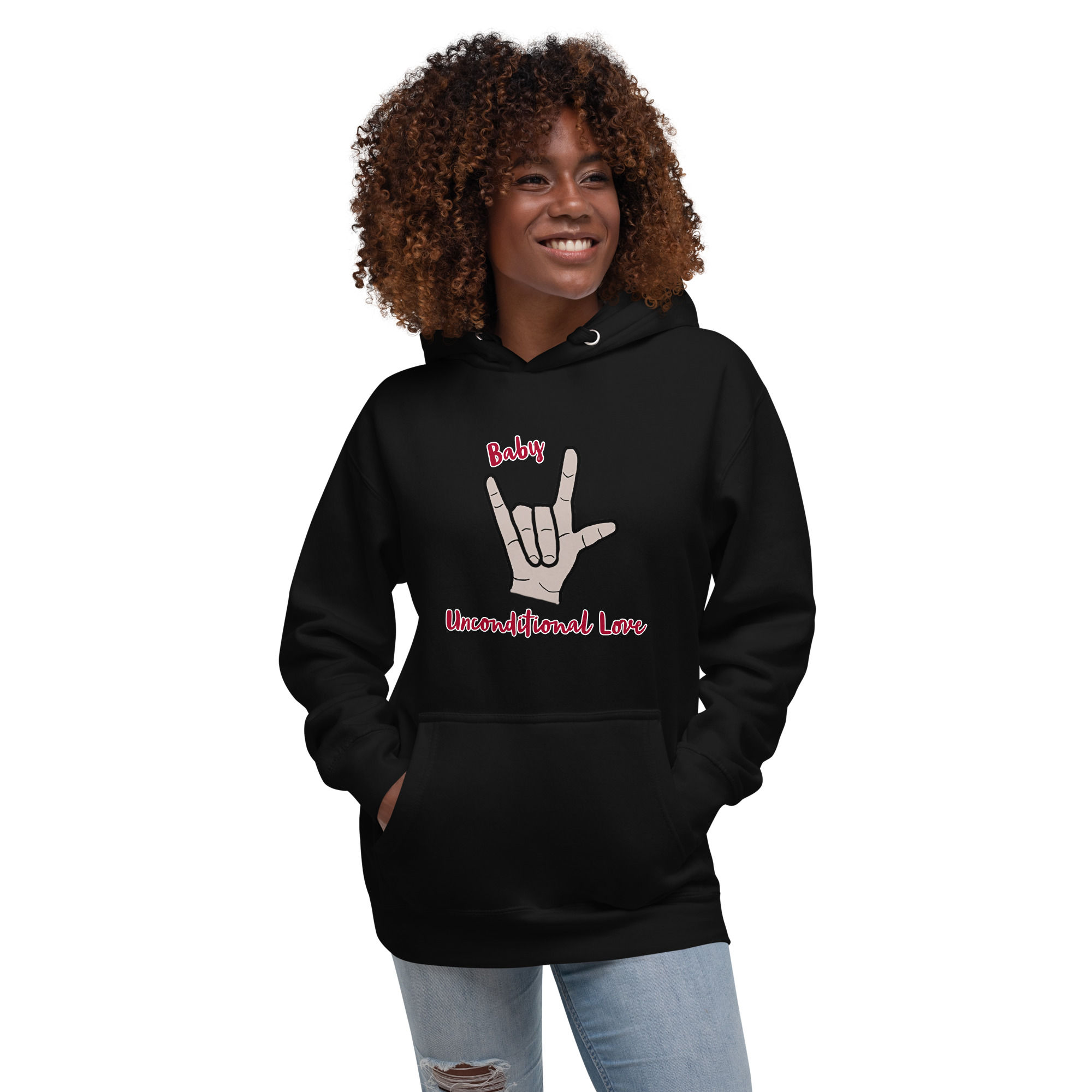 ASL ILY baby: Unisex Hoodie