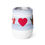 Thumbnail: ASL  'ILY' with Canada flag: Wine tumbler