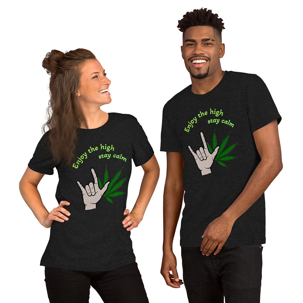 ASL 'ILY' - Cannabis T-shirt