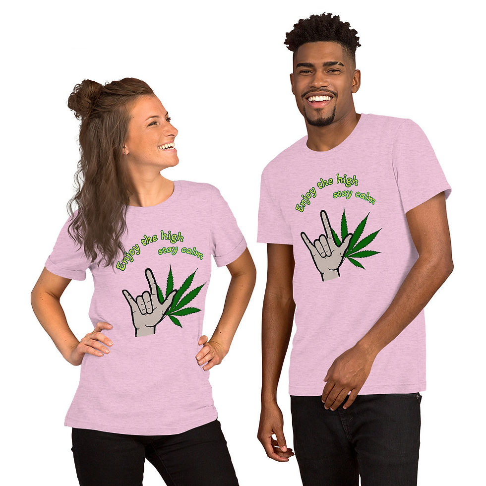 Thumbnail: ASL 'ILY' - Cannabis T-shirt
