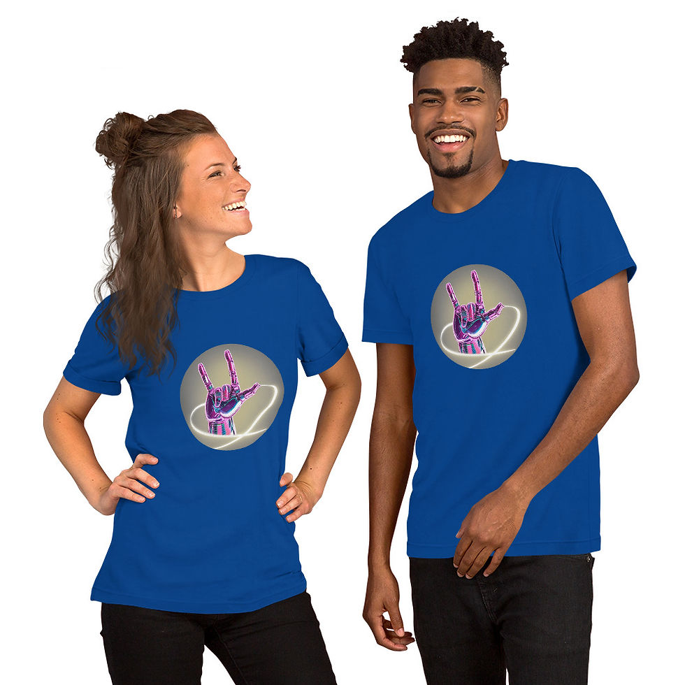Thumbnail: ASL ILY -  light glow: T-shirt