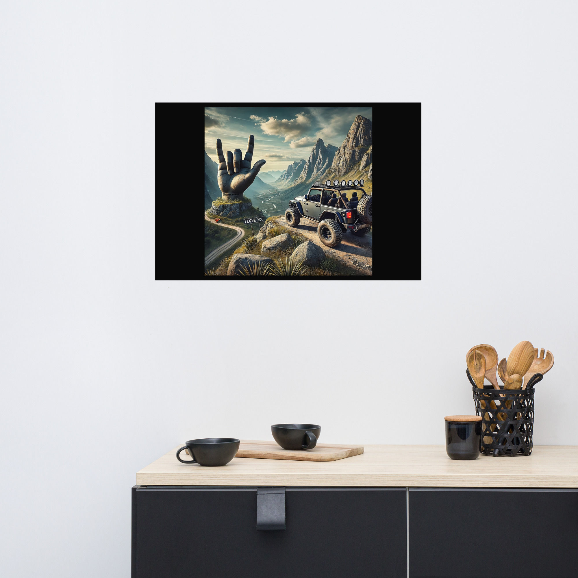 ASL "ILY": Off-road Jeep - Poster