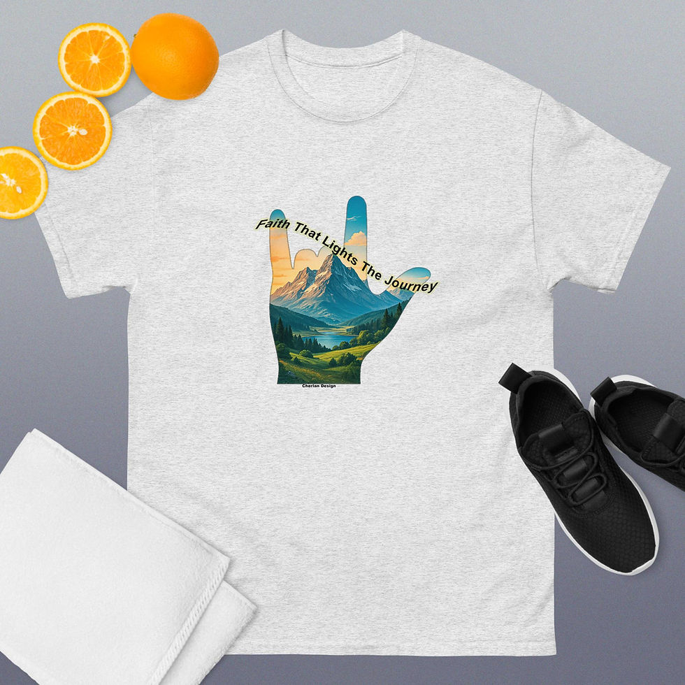 Thumbnail: Mountain of Pride – ASL ILY Design shirt