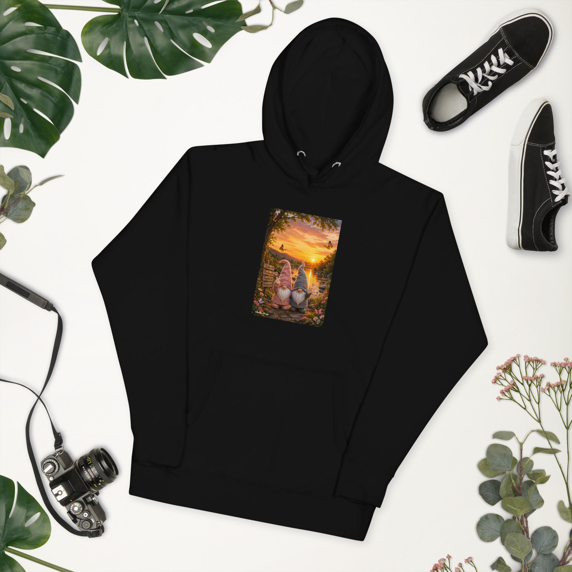 Gnomes Korean Love hand - Hoodies