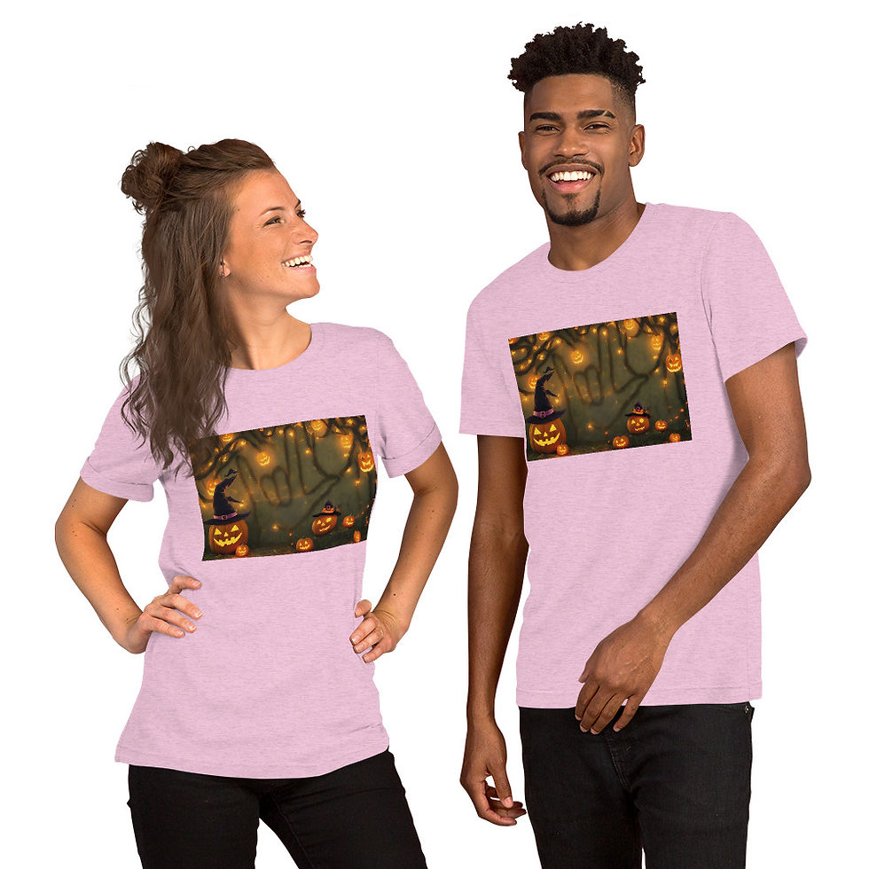 Thumbnail: ASL ILY - Halloween witch: T-shirt
