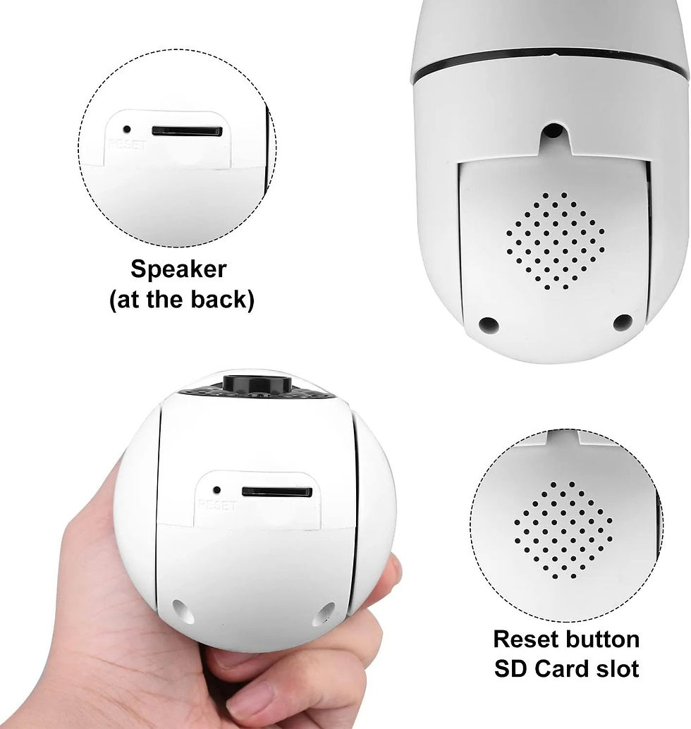 Miniatura: 360° HD Wifi Bulb Security Camera