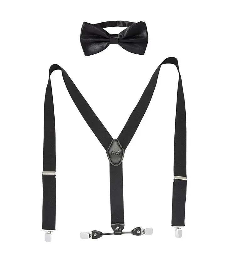 Miniaturbild: Set Hosenträger mit Fliege