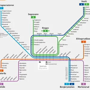 Interaktivt T-bane kart