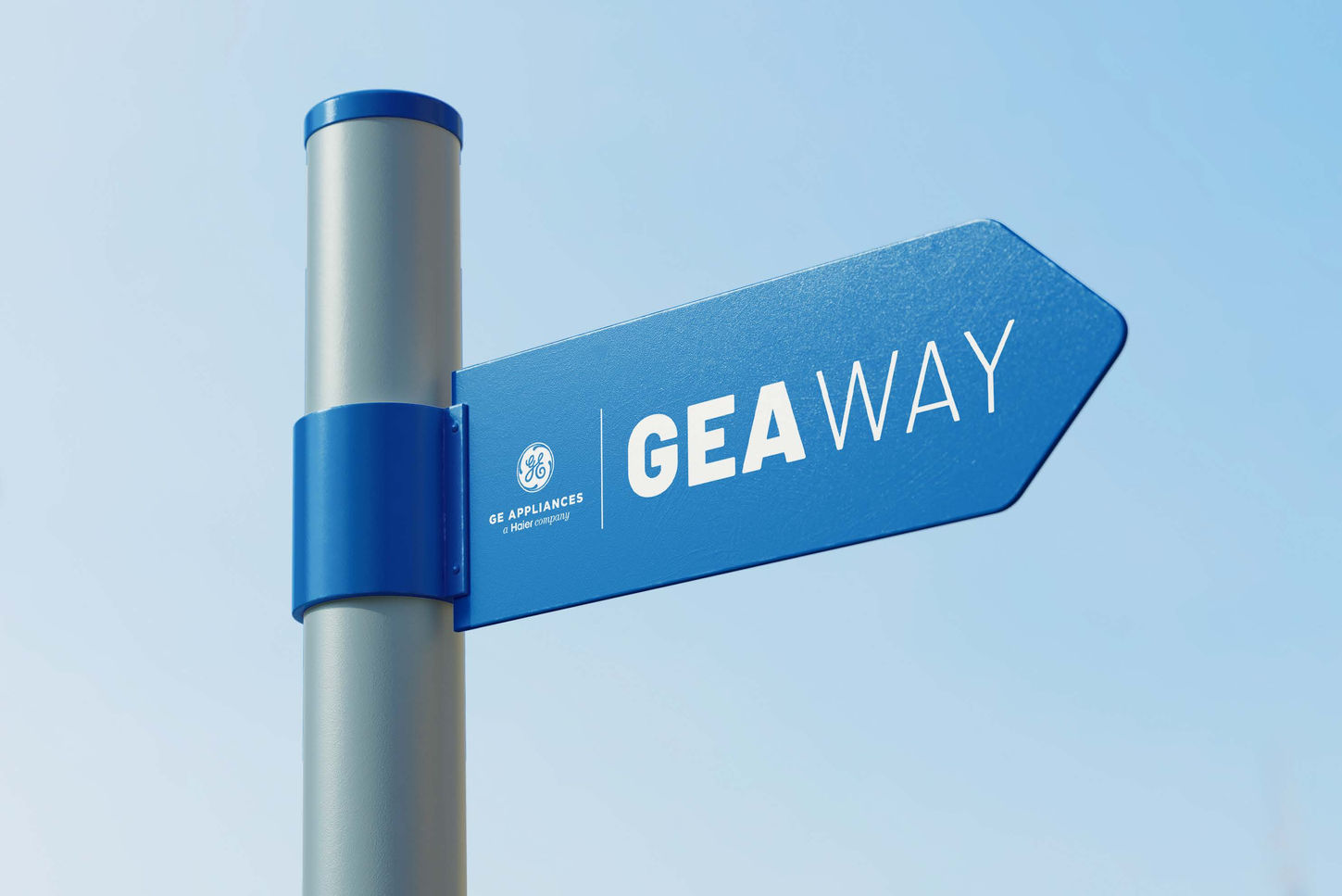 GE Appliances GEA Way street sign mockup