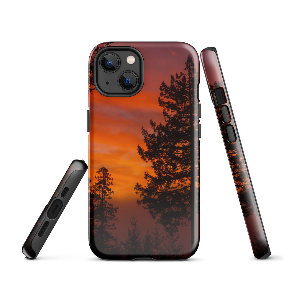 Thumbnail: Redwood Sunrise Silhouette Tough Case for iPhone®