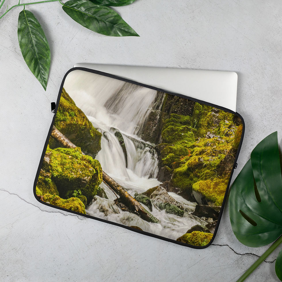 Thumbnail: Base of Golden Falls Laptop Sleeve