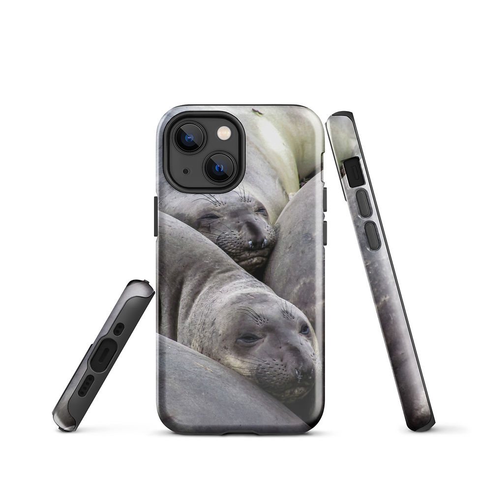 Thumbnail: Elephant Seal Puppy Pile Tough Case for iPhone®