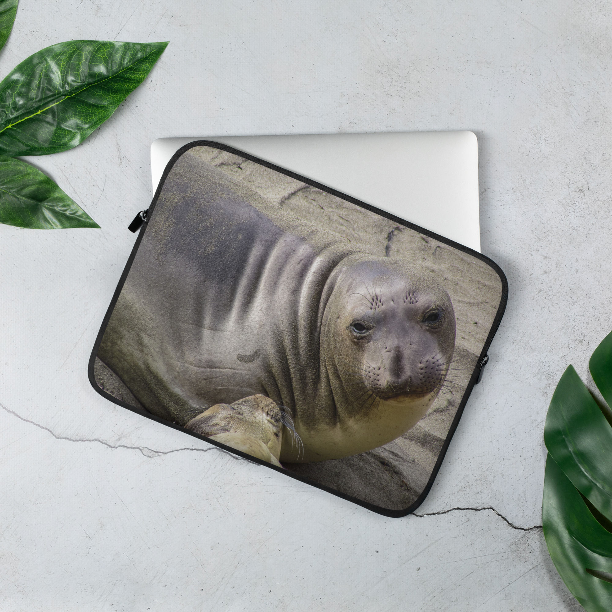Young Elephant Seal Laptop Sleeve