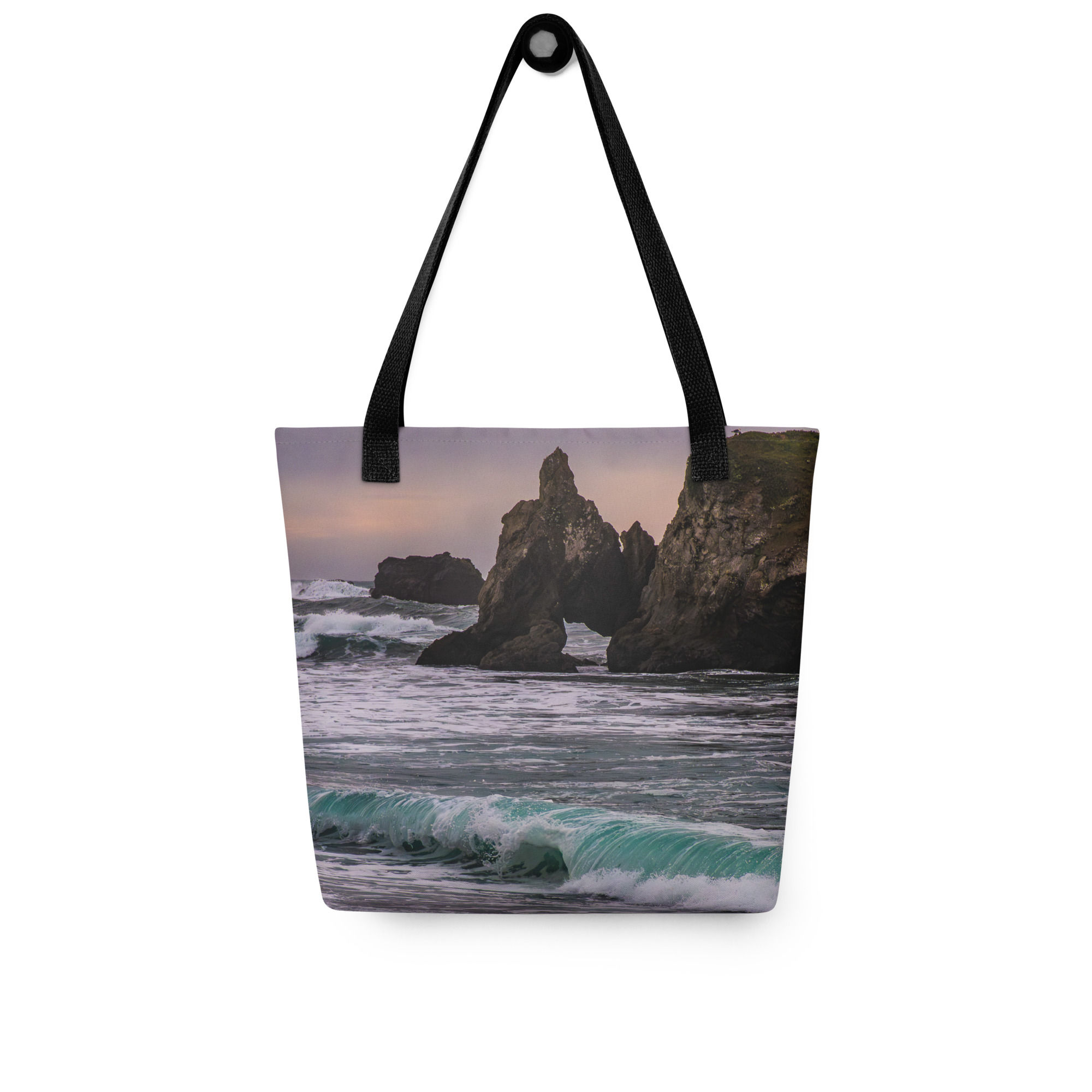 Wild Mendo Beach Sunset Tote bag