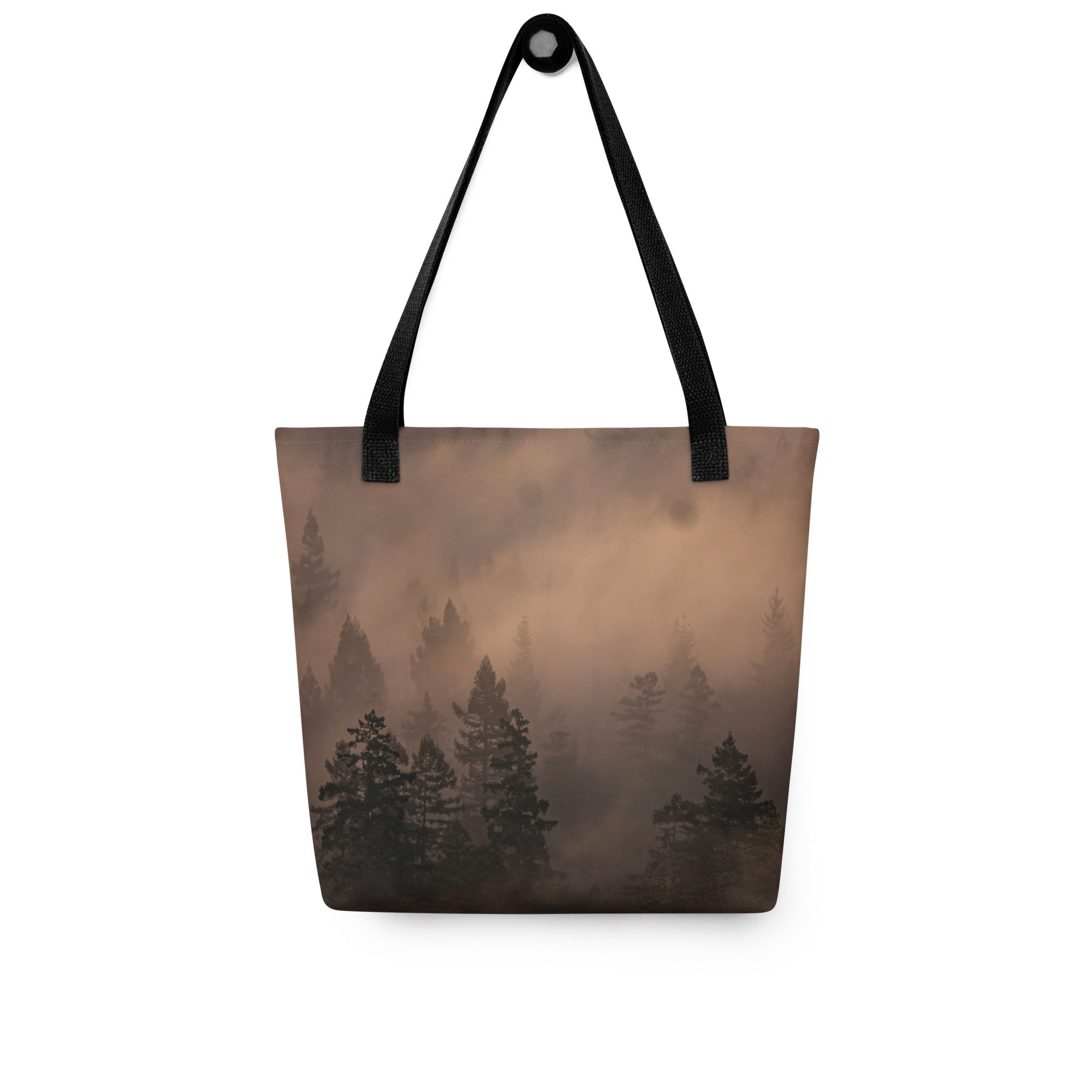 Fog In The Forest Tote bag