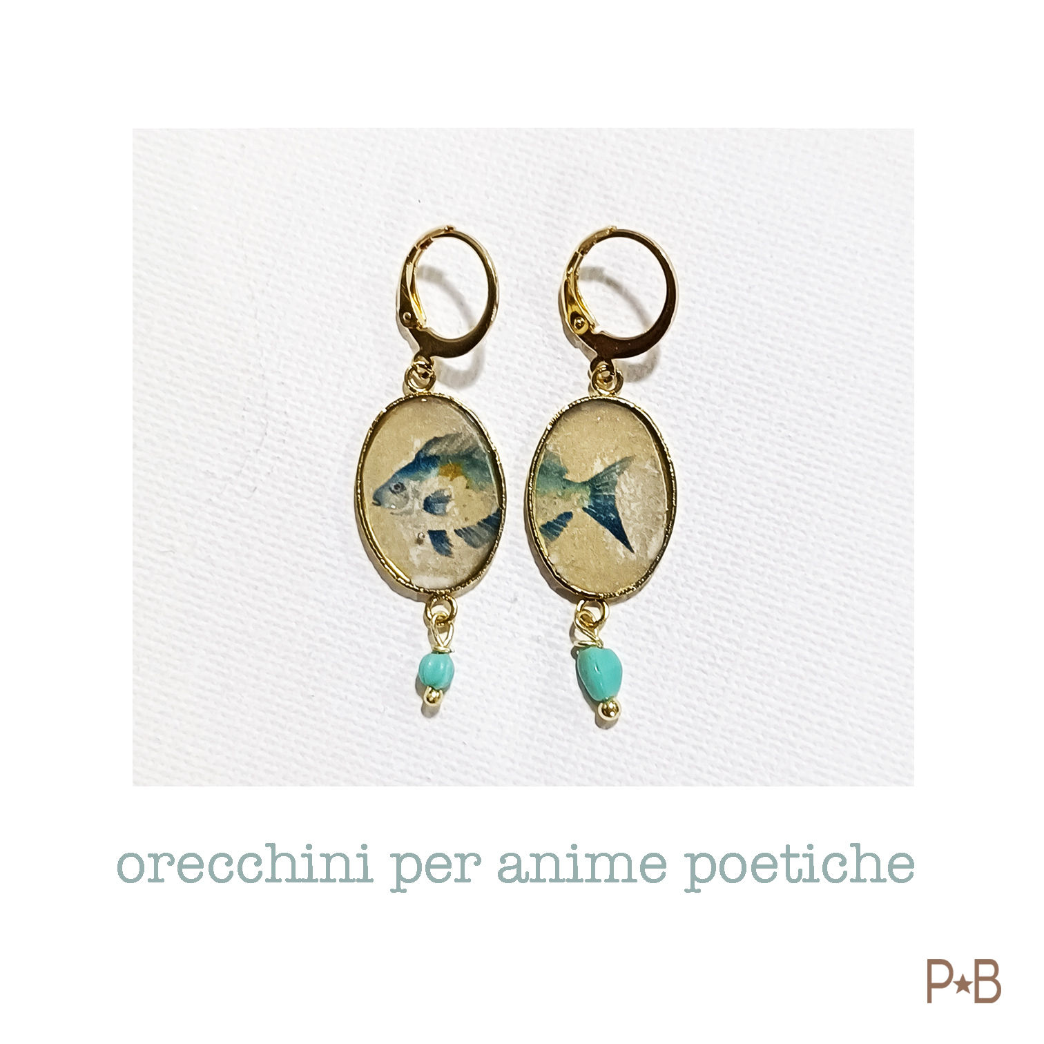 Orecchini Piccoli Ovali Laccati