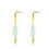 Thumbnail: Blue Aquamarine Circle earrings