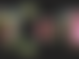 display of mannequins made from fresh flowers, houseplants, dried flowers and moss