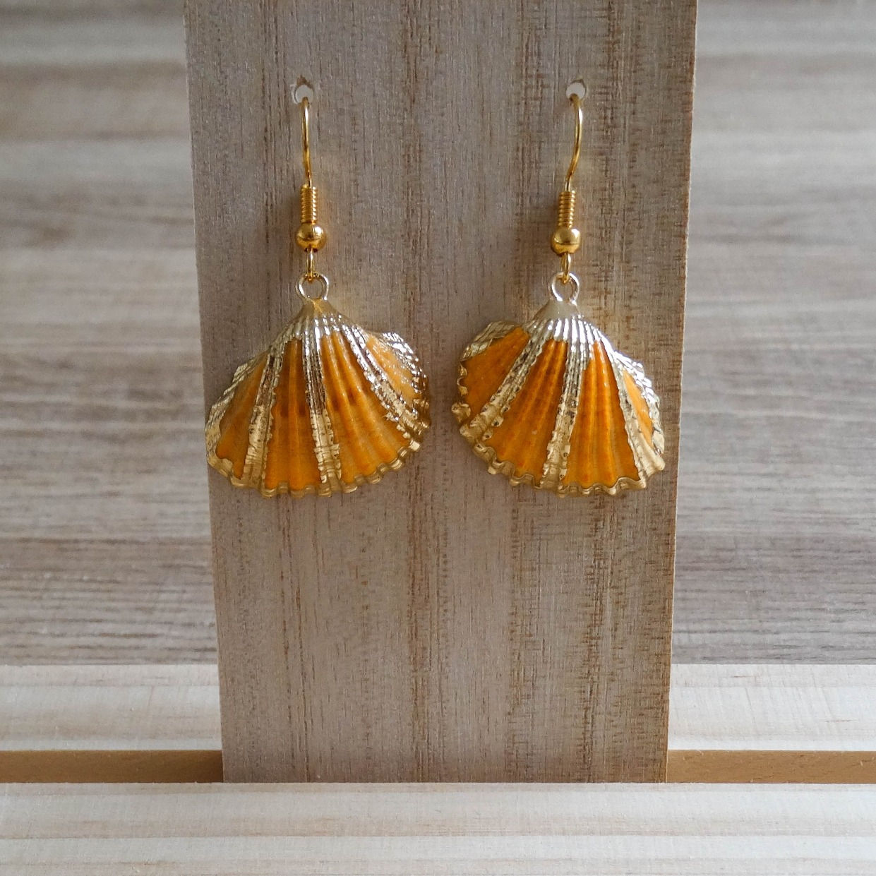 Kokkel oranje (goud gestreept)