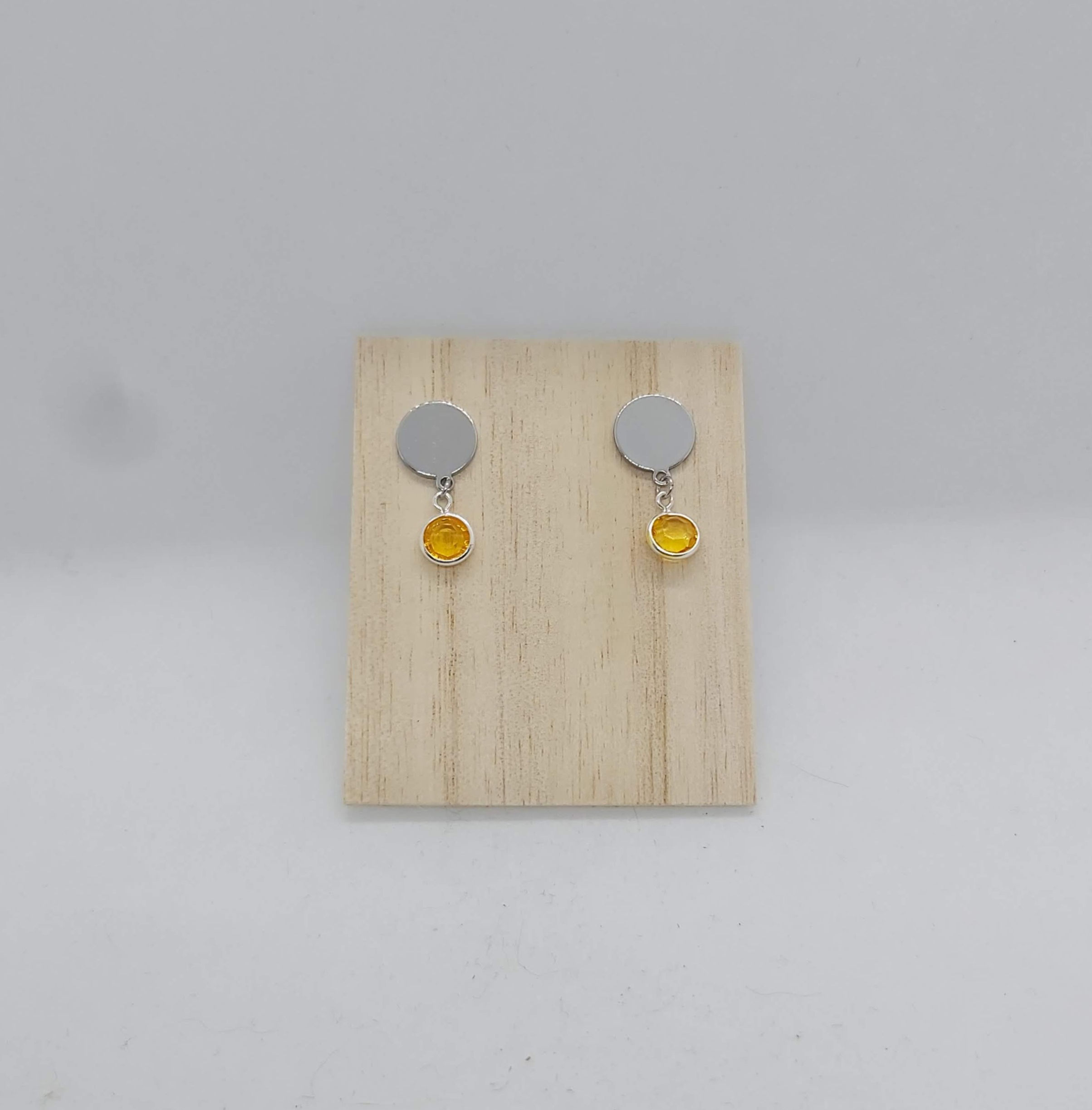 Crystal light orange - silver