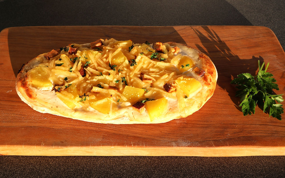 vegane Dinnede mit Kartoffeln