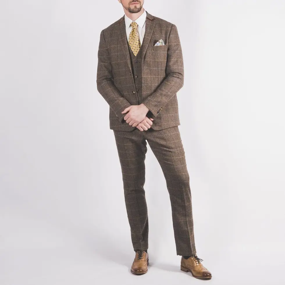 Thumbnail: Brown Tweed 3 Piece Suit