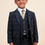 Thumbnail: Children's Navy Tweed 3 Piece Suit