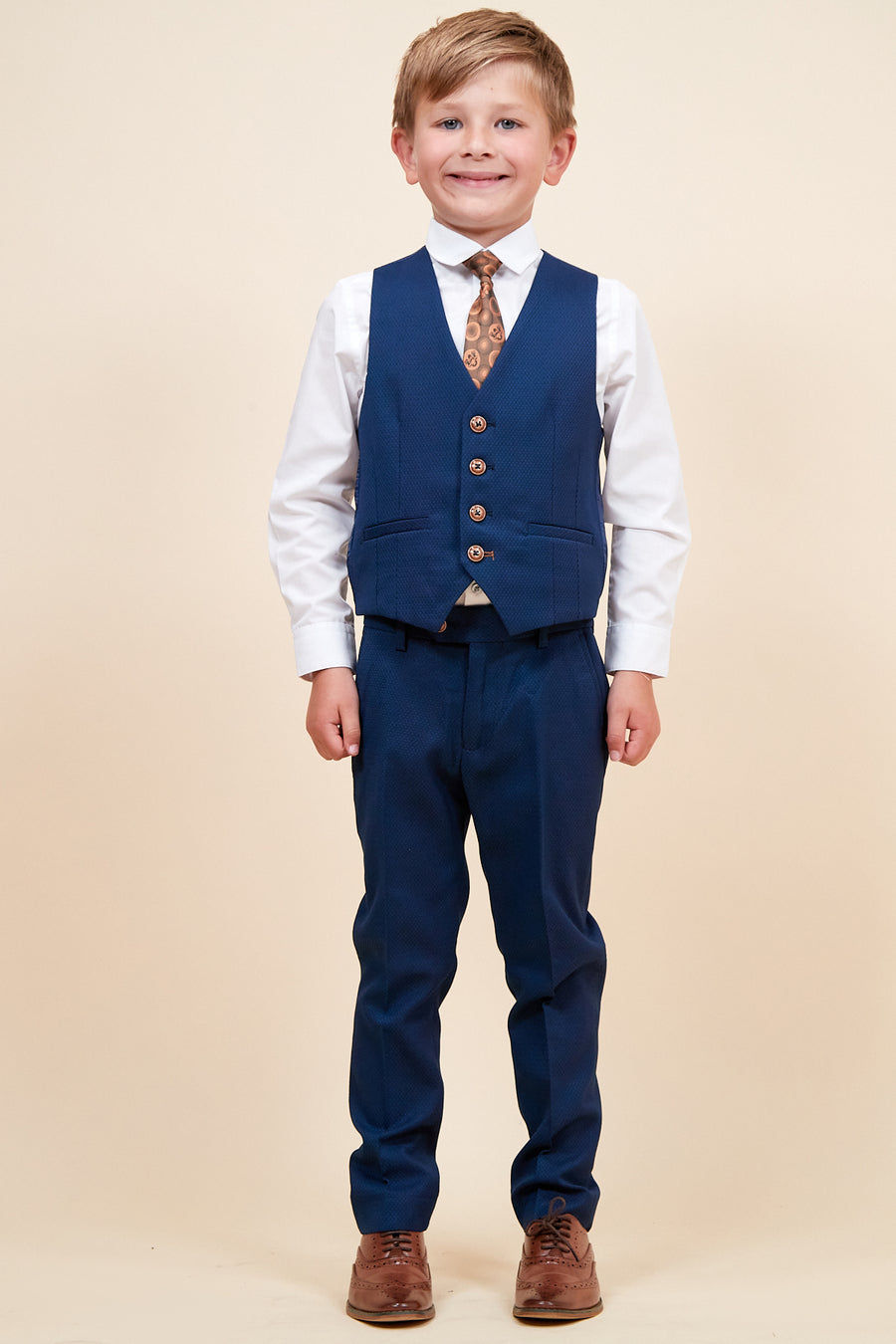 Thumbnail: Children's Royal Blue 3 Piece Suit