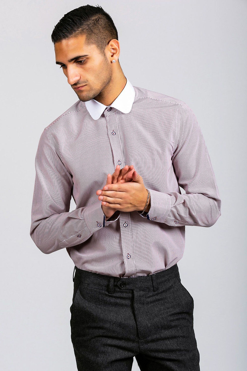 Wine Stripe Shirt