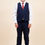 Thumbnail: Children's Navy Wine Check 3 Pc Suit