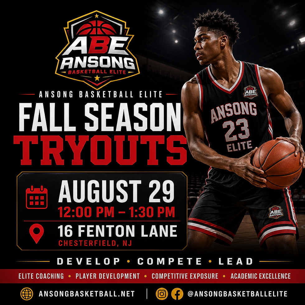2026 Ansong Basketball Elite Fall AAU Tryouts Session II