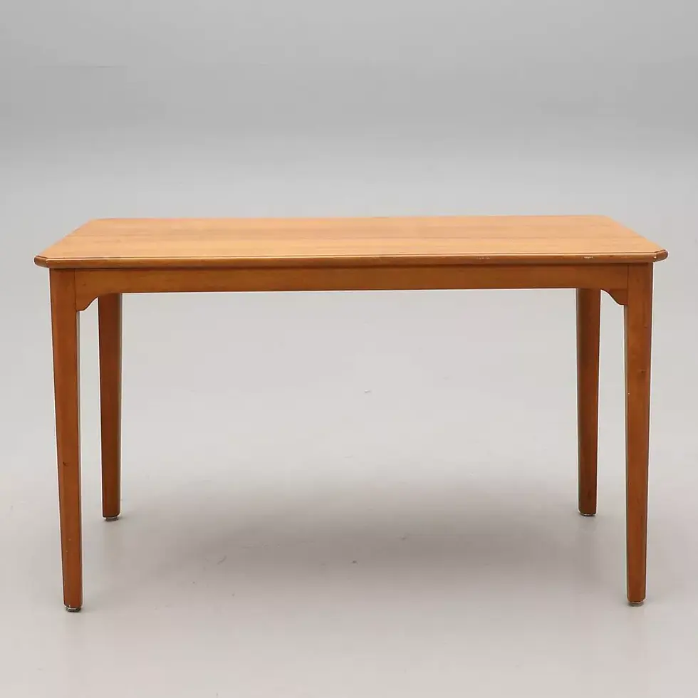 Miniature : table basse vintage noyer carl malmsten suede annees 60 vue de face