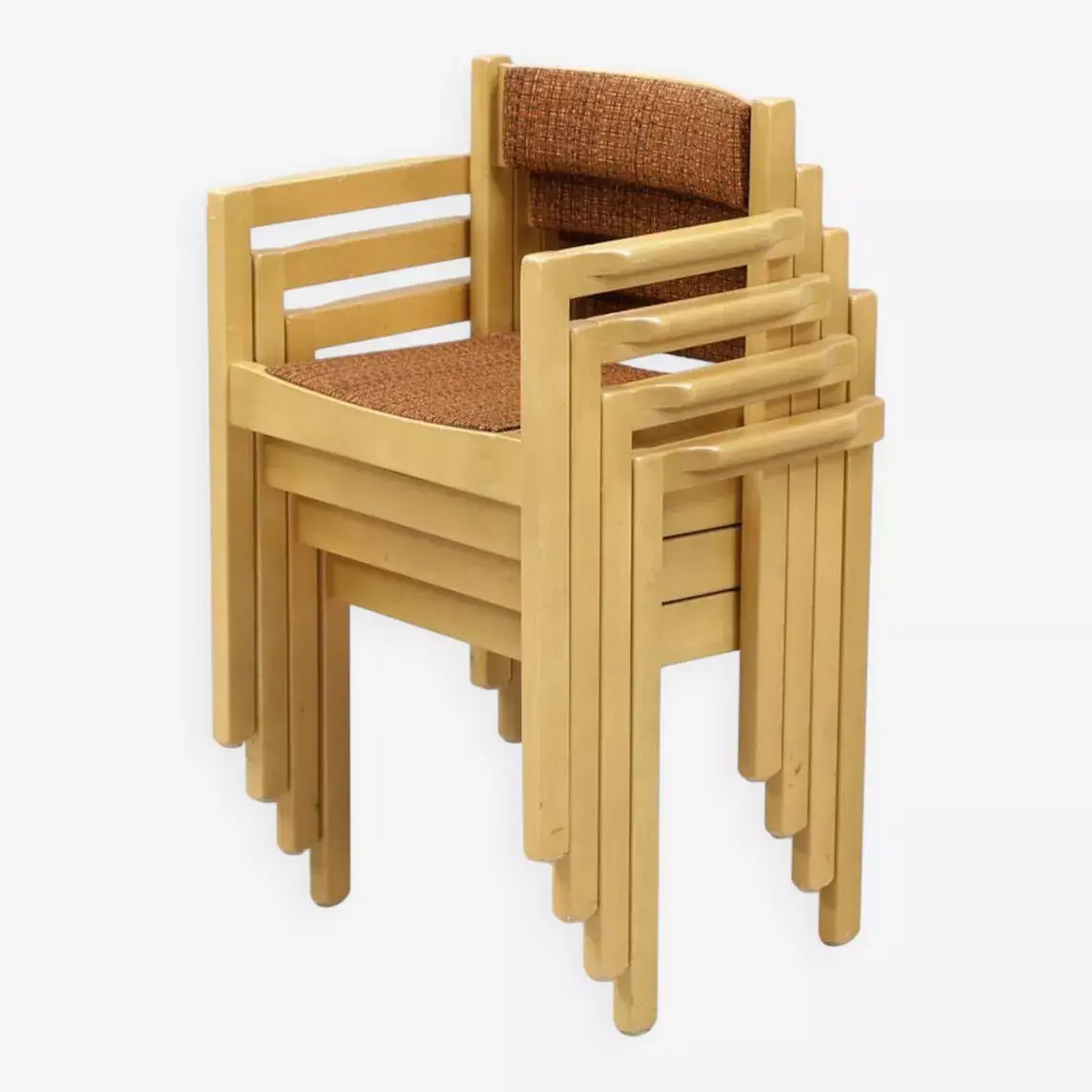 Chaises vintage scandinaves en bois par Balzar Beskow, Suède 1960