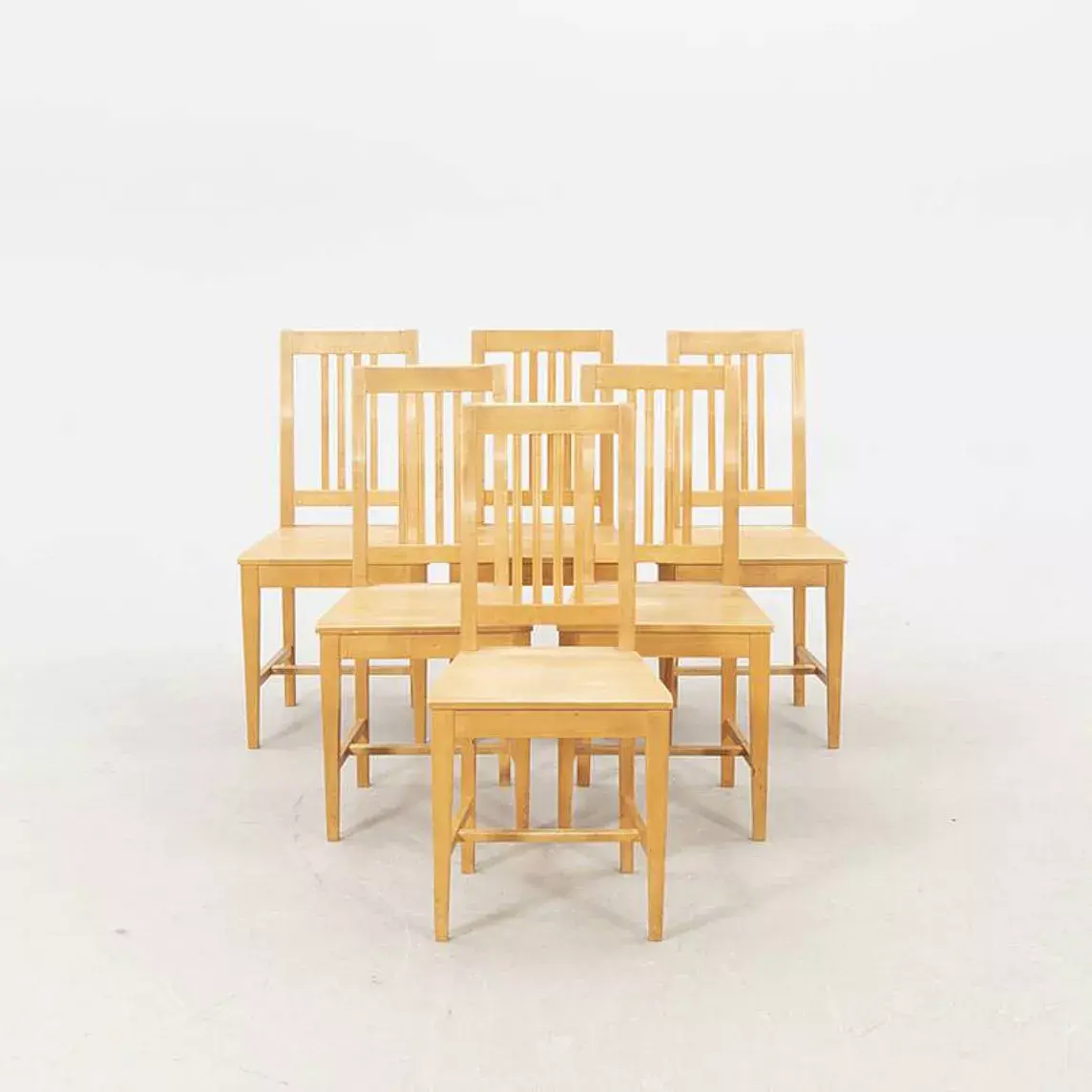 6 chaises vintage axel larson de mobel-shop suede