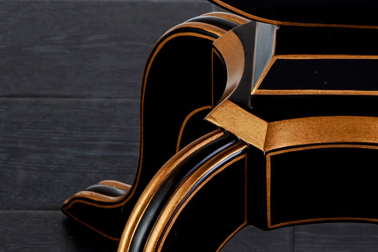 Thumbnail: luxury tea table in gold brass lining finish