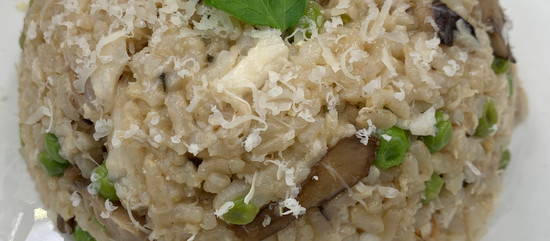 Spring is in the Air! Instapot Crab and Pea Risotto