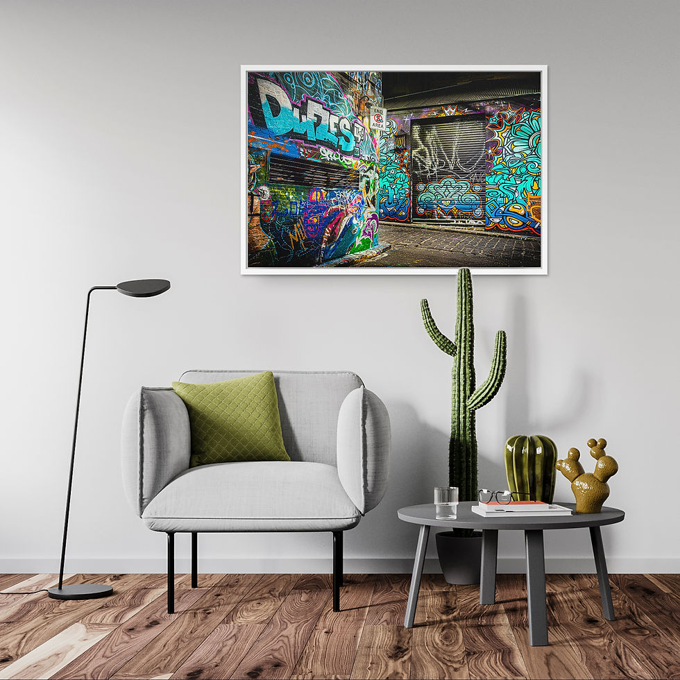 Thumbnail: Melbourne Street Art Turquoise Graffiti