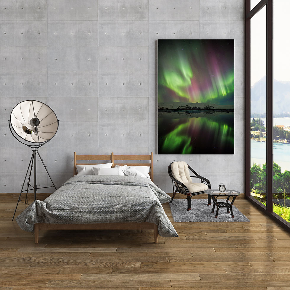 Thumbnail: Iceland Pink and Green Northern Lights