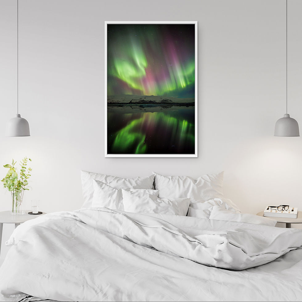 Thumbnail: Iceland Pink and Green Northern Lights