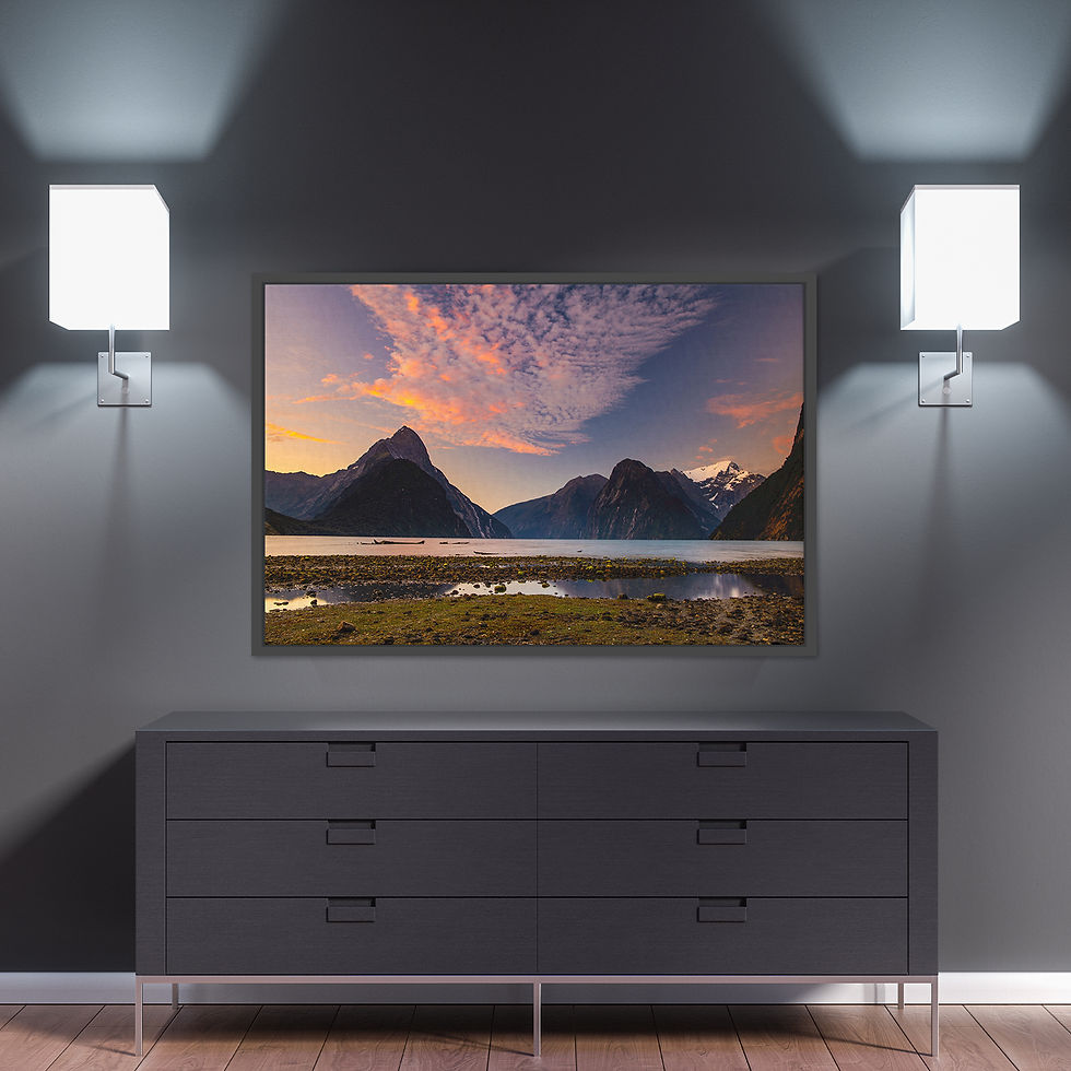 Thumbnail: Milford Sound Pink Sunset