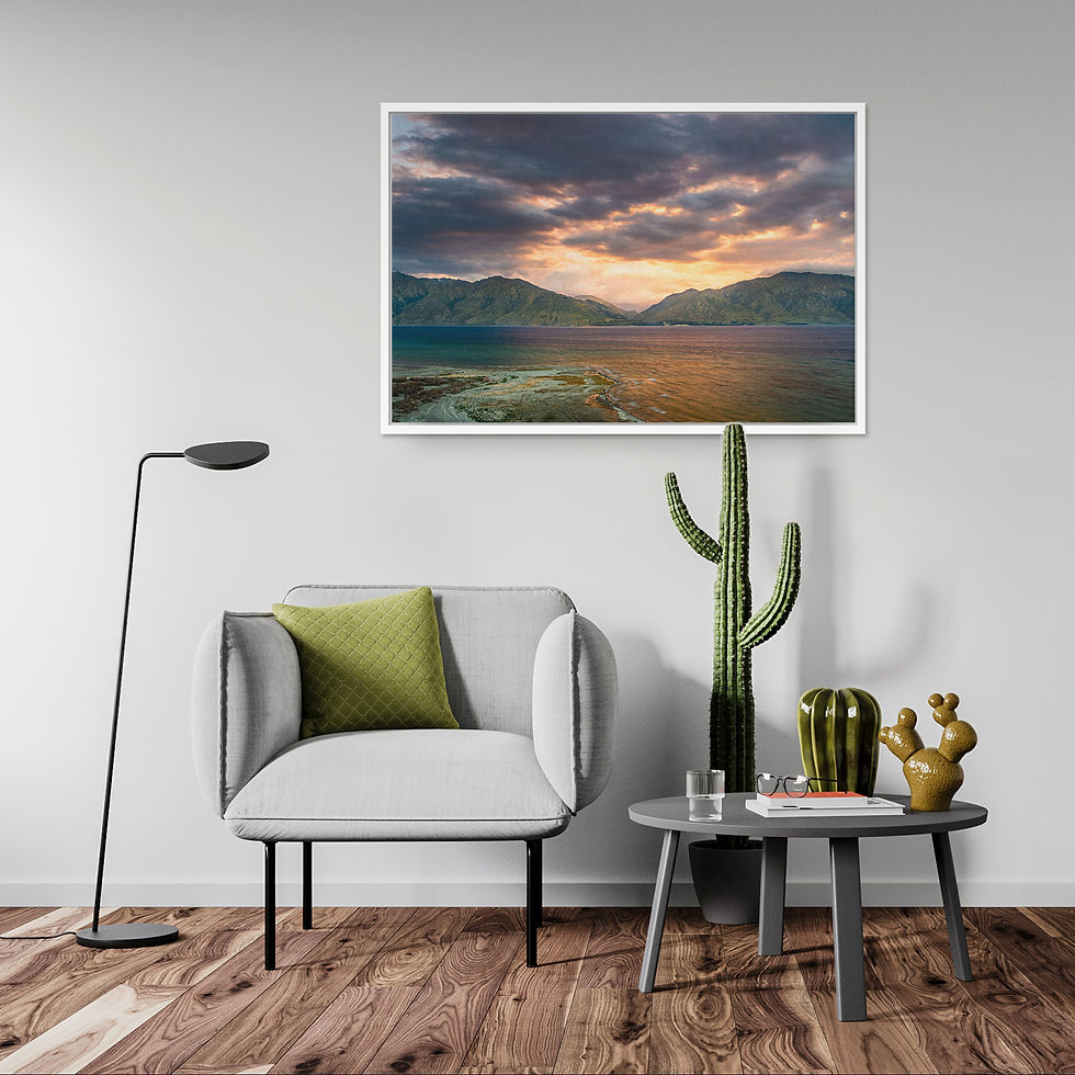 Thumbnail: Hawea Lake Pink Sunset