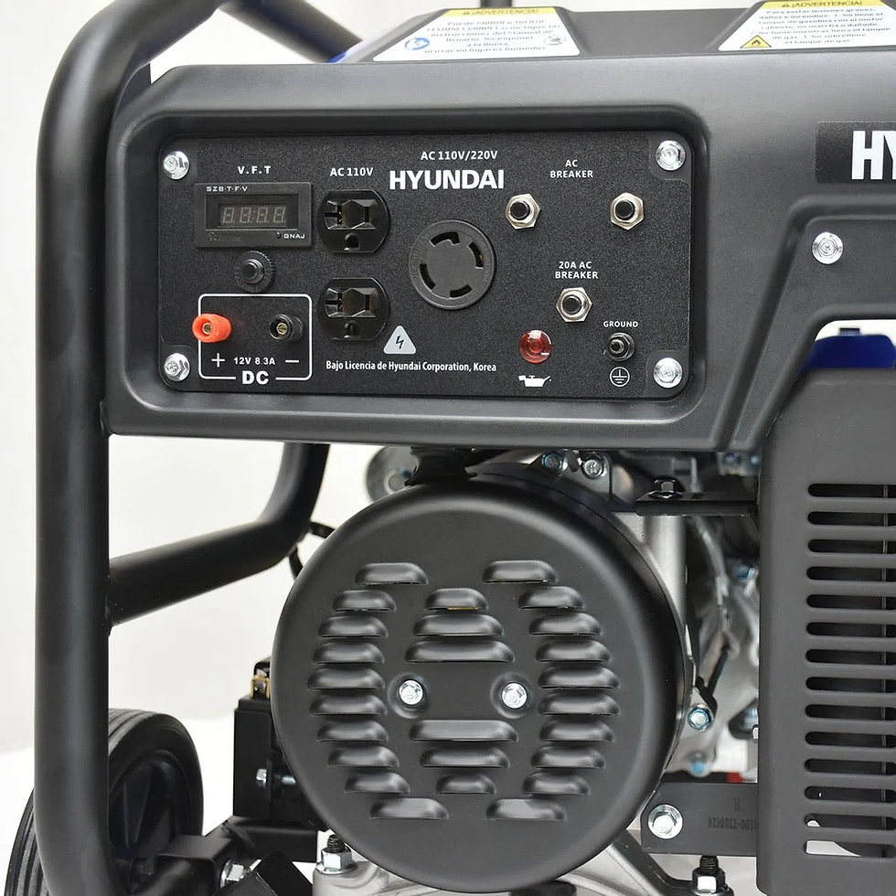 Miniatura: GENERADOR PROFESIONAL HYUNDAI 6000W C/MOTOR 13.1 HP 110V/220V - HYE6000