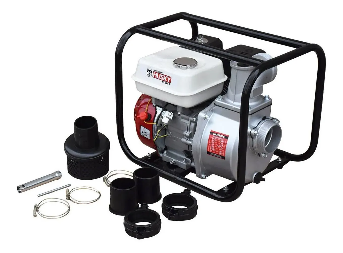 Bomba Motobomba Husky Motor Gasolina 6.5 Hp 4 Tiempos 3 X 3 RLB3365