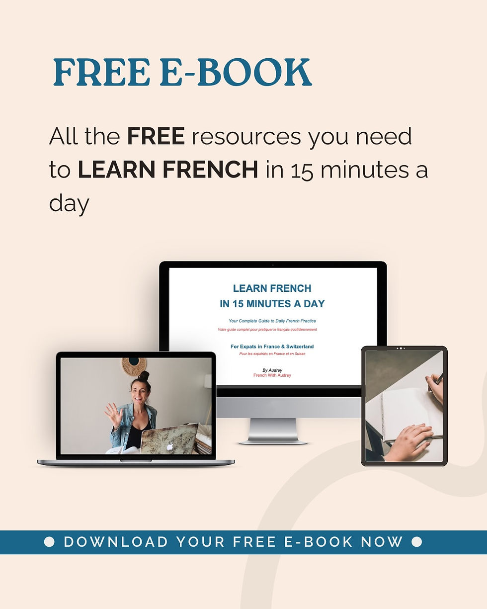Free e-book to learn French in 15 minutes a day